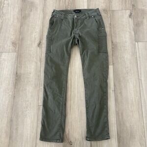 Vertx Pants Olive Green Moto Ribbed Slim Fit Women Size 8x30
